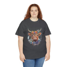 Load image into Gallery viewer, Highland Cow Heavy Cotton T-Shirt
