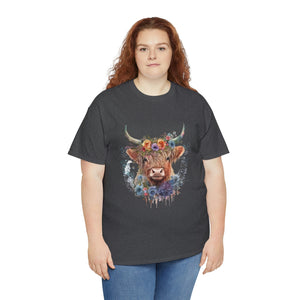 Highland Cow Heavy Cotton T-Shirt