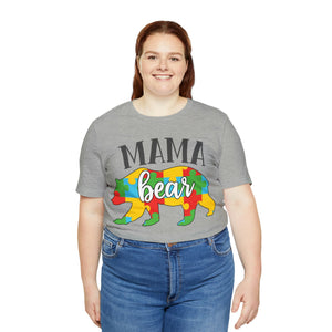 Autism Mama Bear Short Sleeve T-Shirt