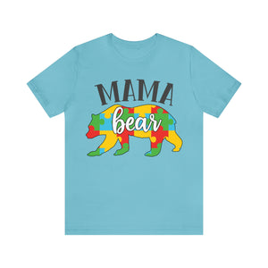 Autism Mama Bear Short Sleeve T-Shirt