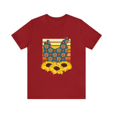 Load image into Gallery viewer, Chicken Sunflowers Short Sleeve T-Shirt
