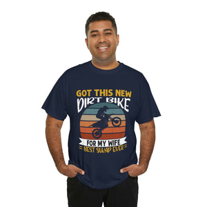 Dirt Bike Wife Swap Heavy Cotton T-Shirt