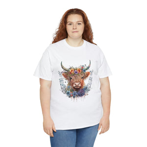 Highland Cow Heavy Cotton T-Shirt