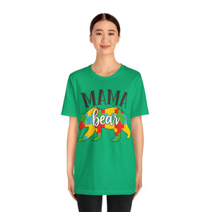 Autism Mama Bear Short Sleeve T-Shirt