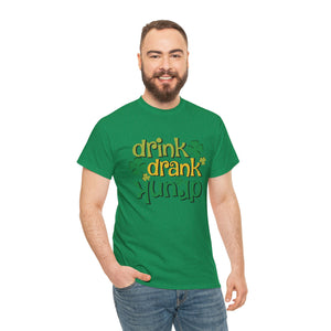 Drink Drank Drunk Heavy Cotton T-Shirt