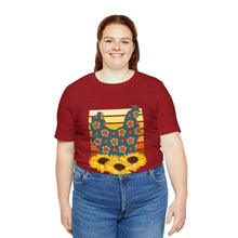 Load image into Gallery viewer, Chicken Sunflowers Short Sleeve T-Shirt
