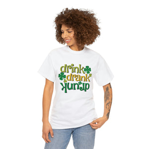 Drink Drank Drunk Heavy Cotton T-Shirt