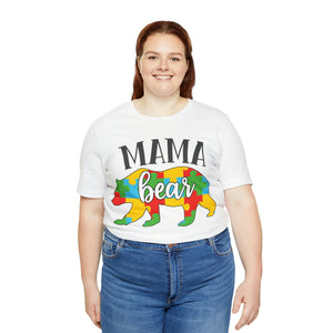 Autism Mama Bear Short Sleeve T-Shirt