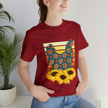 Load image into Gallery viewer, Chicken Sunflowers Short Sleeve T-Shirt
