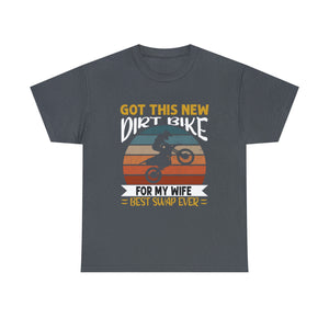 Dirt Bike Wife Swap Heavy Cotton T-Shirt