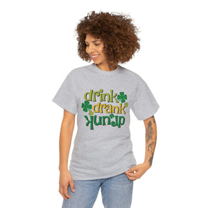 Drink Drank Drunk Heavy Cotton T-Shirt