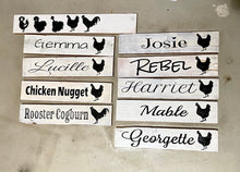 Load image into Gallery viewer, Chicken Name Signs
