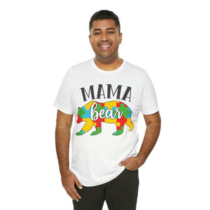 Autism Mama Bear Short Sleeve T-Shirt