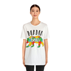 Autism Mama Bear Short Sleeve T-Shirt