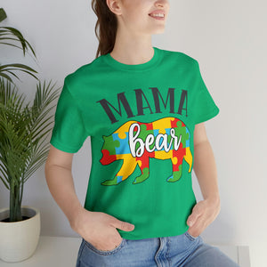 Autism Mama Bear Short Sleeve T-Shirt