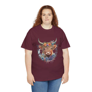 Highland Cow Heavy Cotton T-Shirt