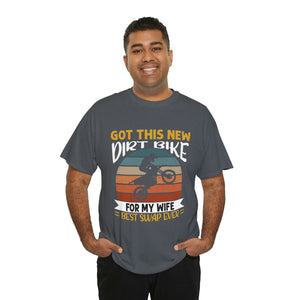 Dirt Bike Wife Swap Heavy Cotton T-Shirt