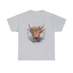 Highland Cow Heavy Cotton T-Shirt