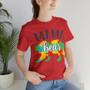 Autism Mama Bear Short Sleeve T-Shirt