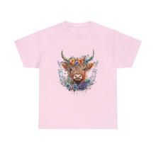 Load image into Gallery viewer, Highland Cow Heavy Cotton T-Shirt
