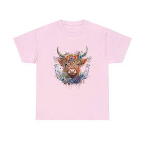 Highland Cow Heavy Cotton T-Shirt