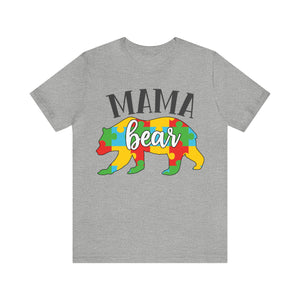 Autism Mama Bear Short Sleeve T-Shirt