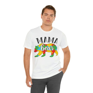 Autism Mama Bear Short Sleeve T-Shirt