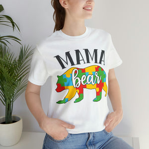 Autism Mama Bear Short Sleeve T-Shirt