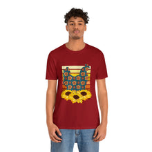 Load image into Gallery viewer, Chicken Sunflowers Short Sleeve T-Shirt
