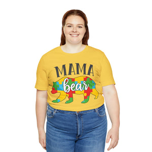 Autism Mama Bear Short Sleeve T-Shirt