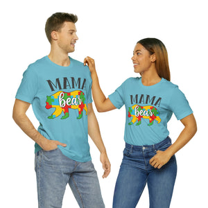 Autism Mama Bear Short Sleeve T-Shirt