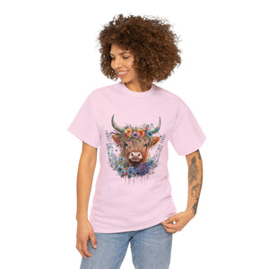 Highland Cow Heavy Cotton T-Shirt