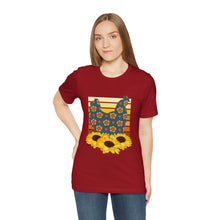 Load image into Gallery viewer, Chicken Sunflowers Short Sleeve T-Shirt
