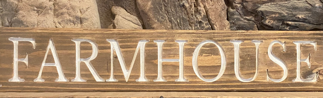 Farmhouse wood sign